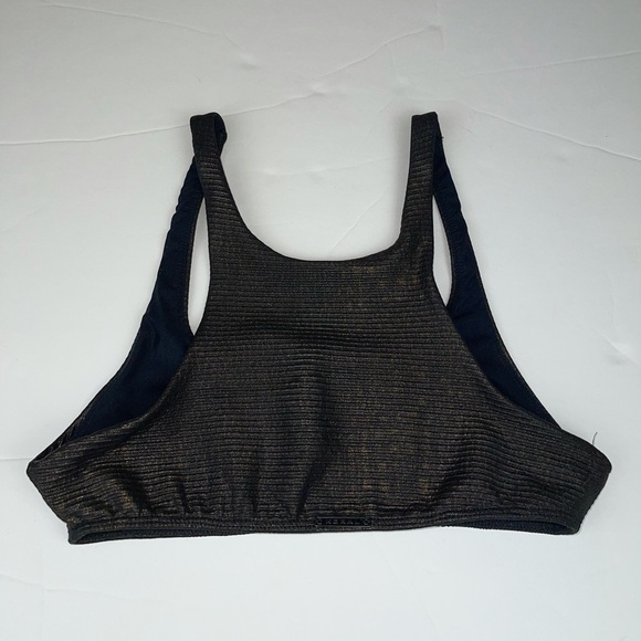 KORAL Swim Top Black Gold Metallic S - Picture 8 of 15